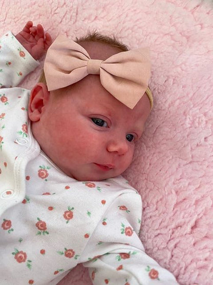 Pink Roses Hairbow Set